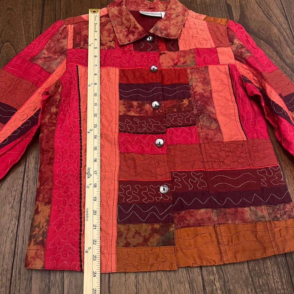 Boho Quilted Patchwork Jacket Draper’s & Damon’s … - image 4